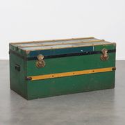 Large Antique Travel Trunk / Coffee Table from the Early 1900s with Handles