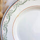 Set of 6 flat plates Saint Amand Blue white red Iron Earth