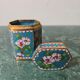 Cloisonné enamel opium box