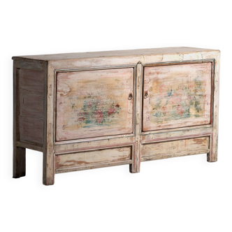 Old white wooden sideboard (circa 1870)