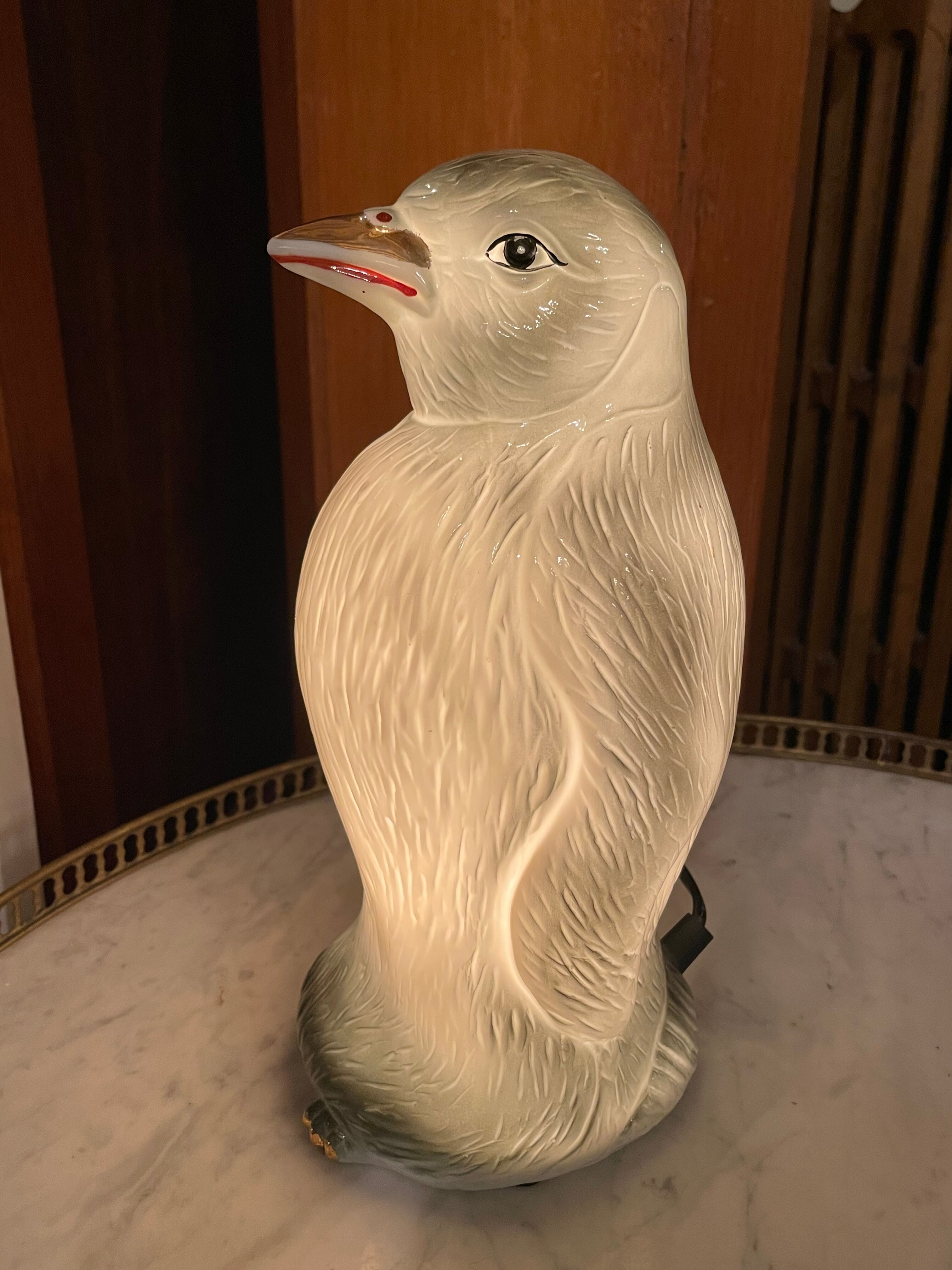Vintage penguin night lamp