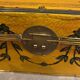 Chinese leather box with floral decor