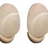 Marbled Glass Sconces Set of 2