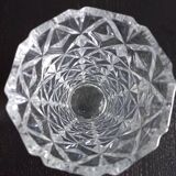 Vase en verre transparent
