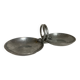 Hammered aluminium serving platter buenilum