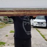 Old Burmese teak mirror