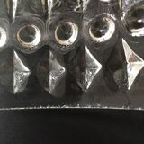 Antique globe in transparent white glass worked