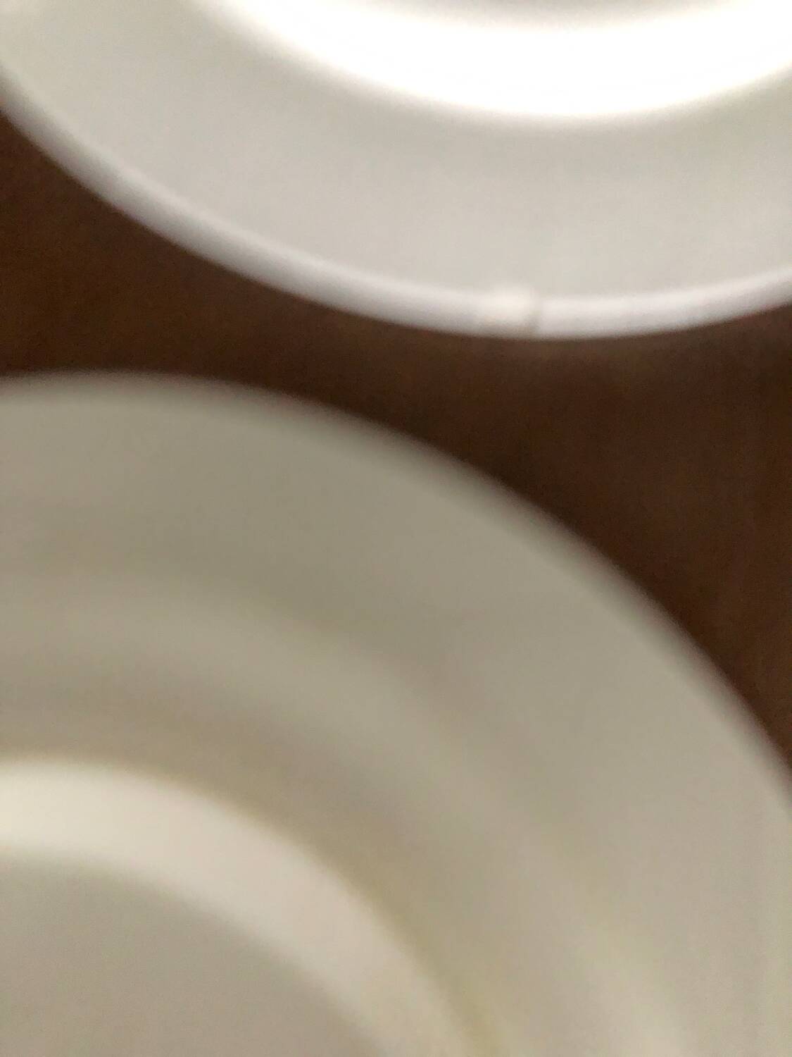 8 white porcelain plates Quadrifoglio Italy