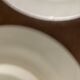 8 white porcelain plates Quadrifoglio Italy