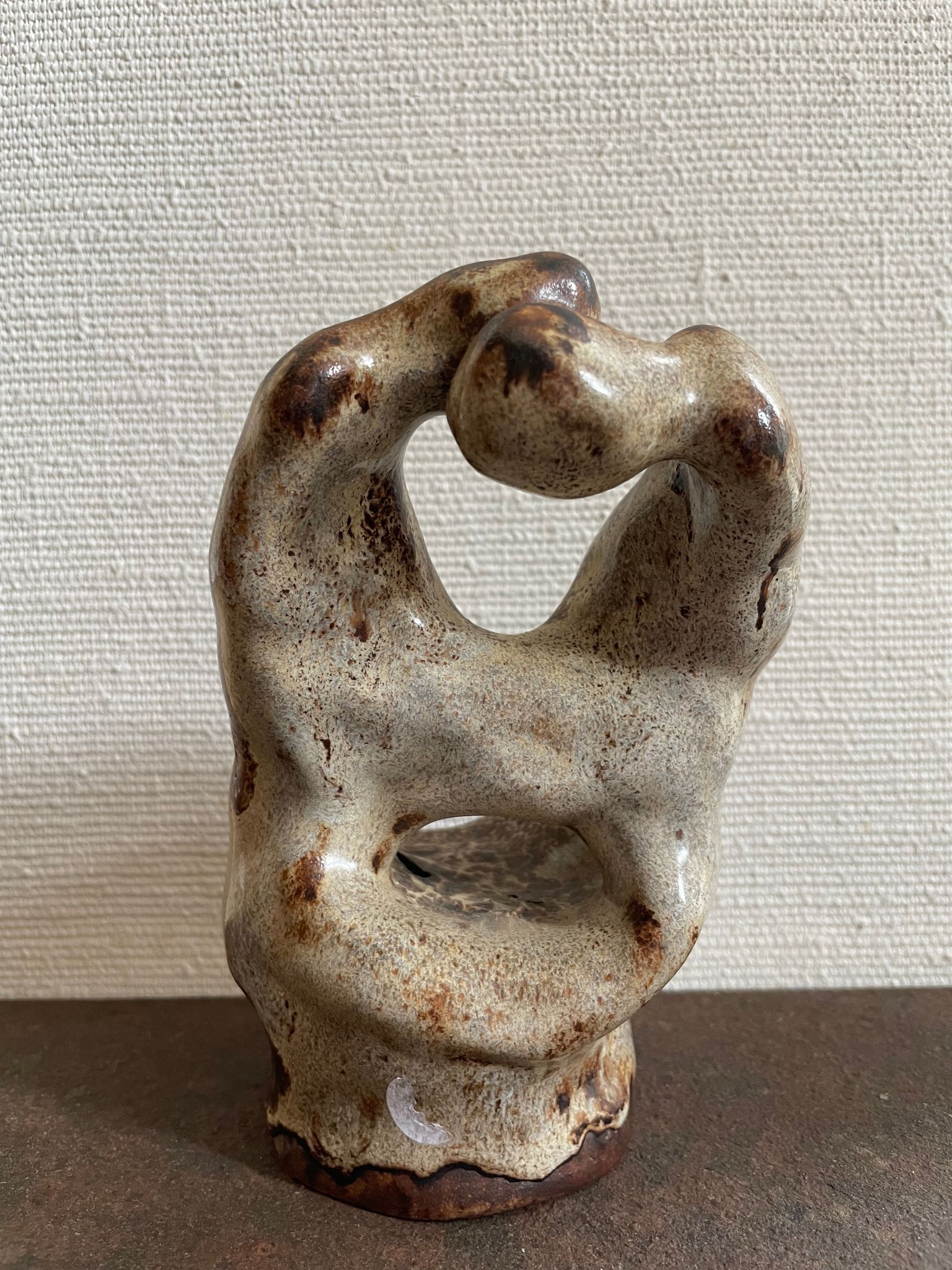 Ceramic sculpture couple that embraces, Rodin XXth
