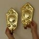 Paire de appliques en laiton suédoises