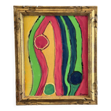 Serge reggiani, acrylic on canvas "reminder 2004" signed (1922 - 2004)