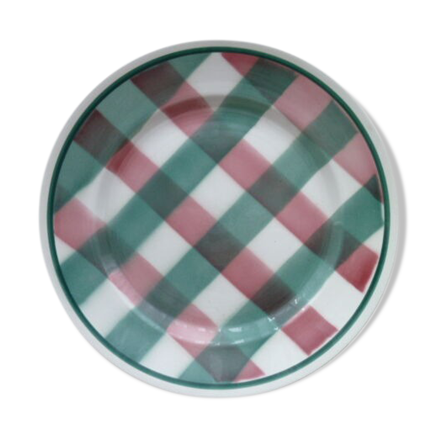 Flat dish of the new faiencerie of Givors