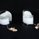 La Murrina, pair of Murano glass table lamps. Italy 1970s