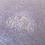 Assiette déco en bouleau finition vintage de Tailio Design, Finlande, années 1970