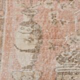 7x10 Pale Red & Beige Large Turkish Area Rug, 210x306Cm