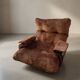 Fauteuil ligne roset Marsala velours cuivre