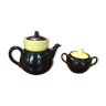 English teapot set with sugar bowl