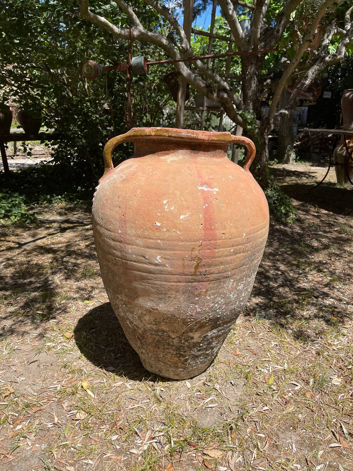 Terracotta pottery jar