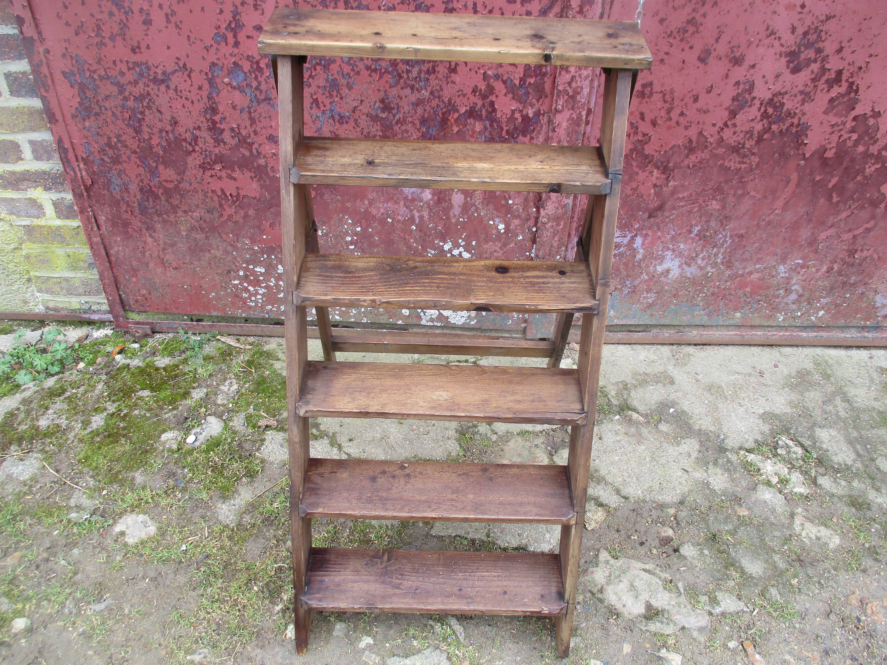 Foldable wooden ladder 5 steps to 1920/30