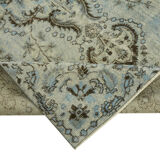 Handwoven turkish 1980s 167 cm x 262 cm blue rug