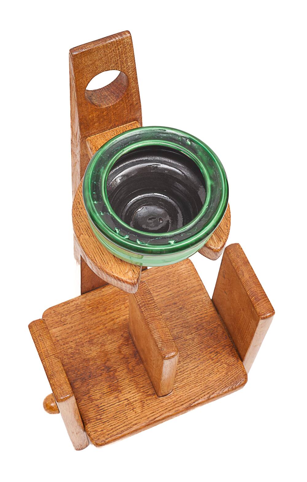 Magazine rack ashtray holder by Guillerme et Chambron