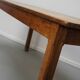 Table à manger rustique en chêne antique du début du 20e siècle.