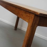 Antique Elm Early 20th Century French Rustic Farmhouse Dining Table