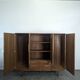 Scandinavian teak wardrobe Tricoire and Vecchione