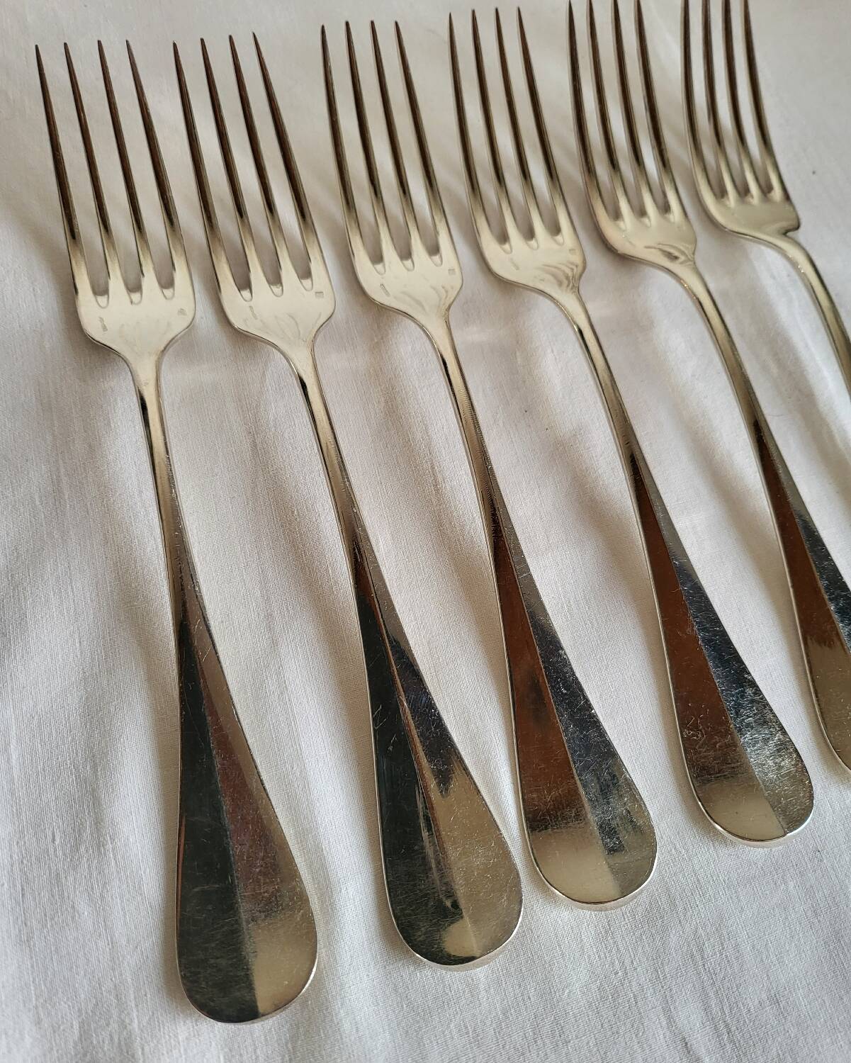 Silver-plated Table Cutlery Ridoux 6 Spoons and 6 Forks