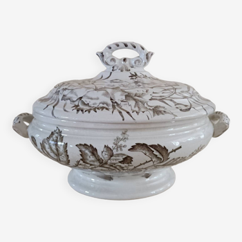 Flora iron earth tureen