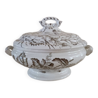 Flora iron earth tureen