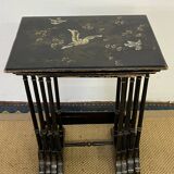 Set of 4 wooden nesting tables, Napoleon III