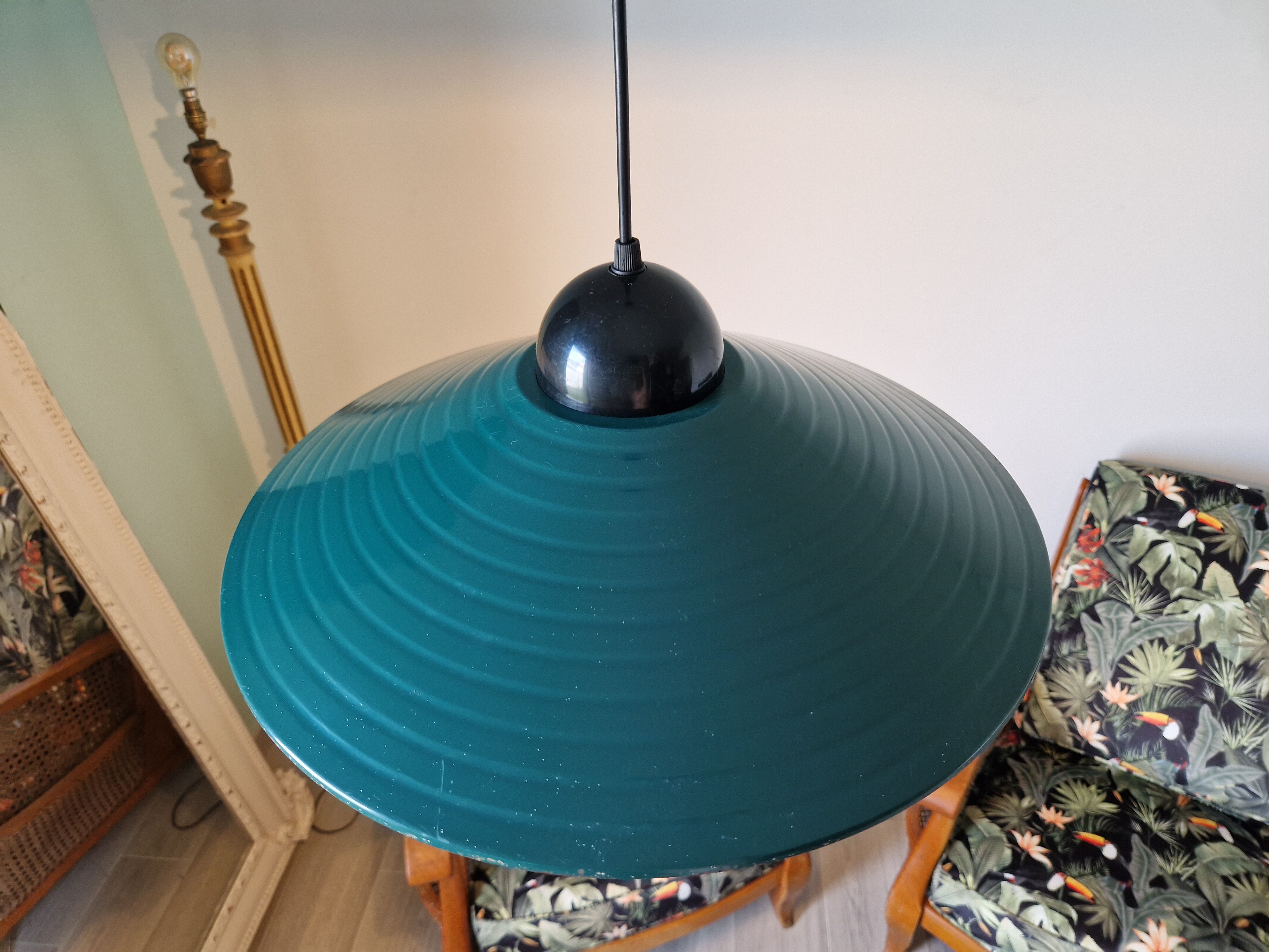 Suspension vintage verte