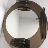 Lupi Cristal Luxor mirror with 2 integrated wall lights and shelf