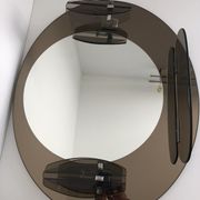 Lupi Crystal Luxor Mirror with 2 integrated wall lights and shelf