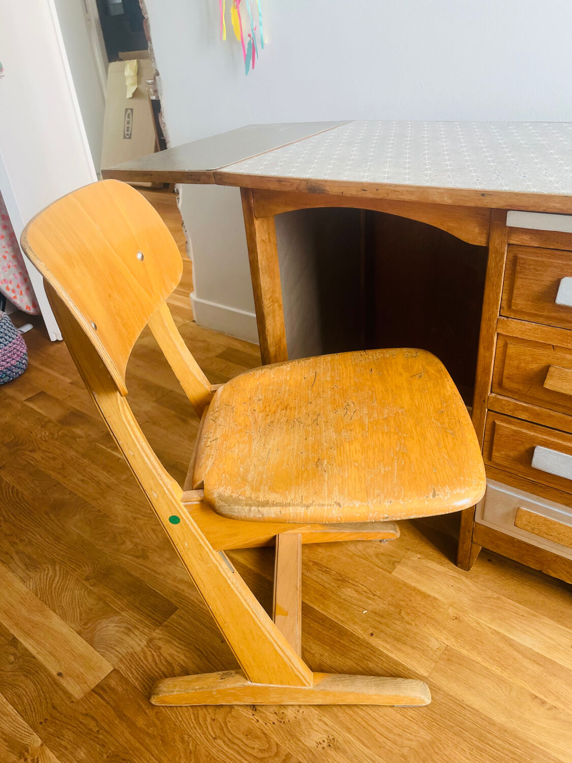 Child's desk and chair