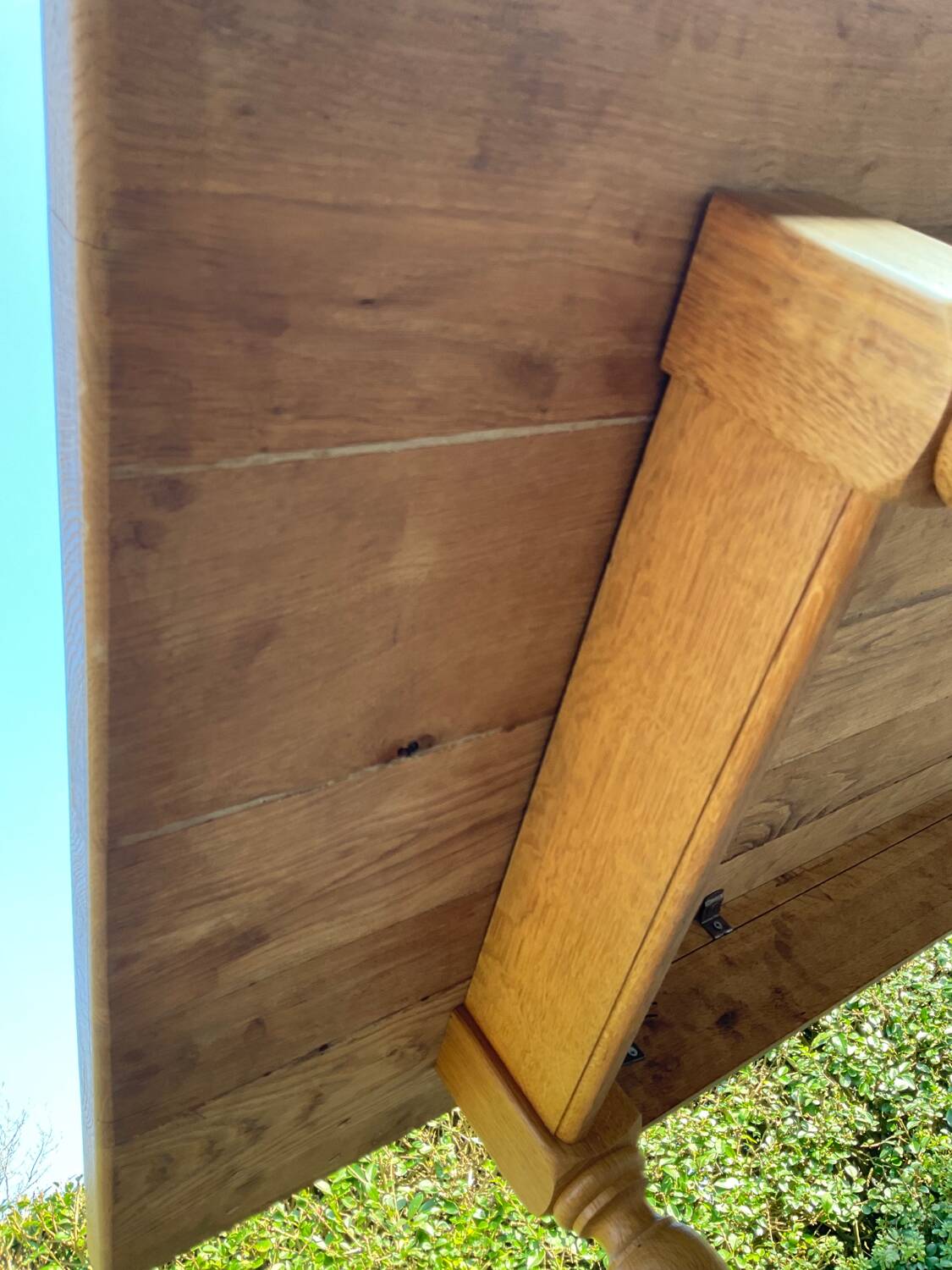 Solid oak farmhouse table