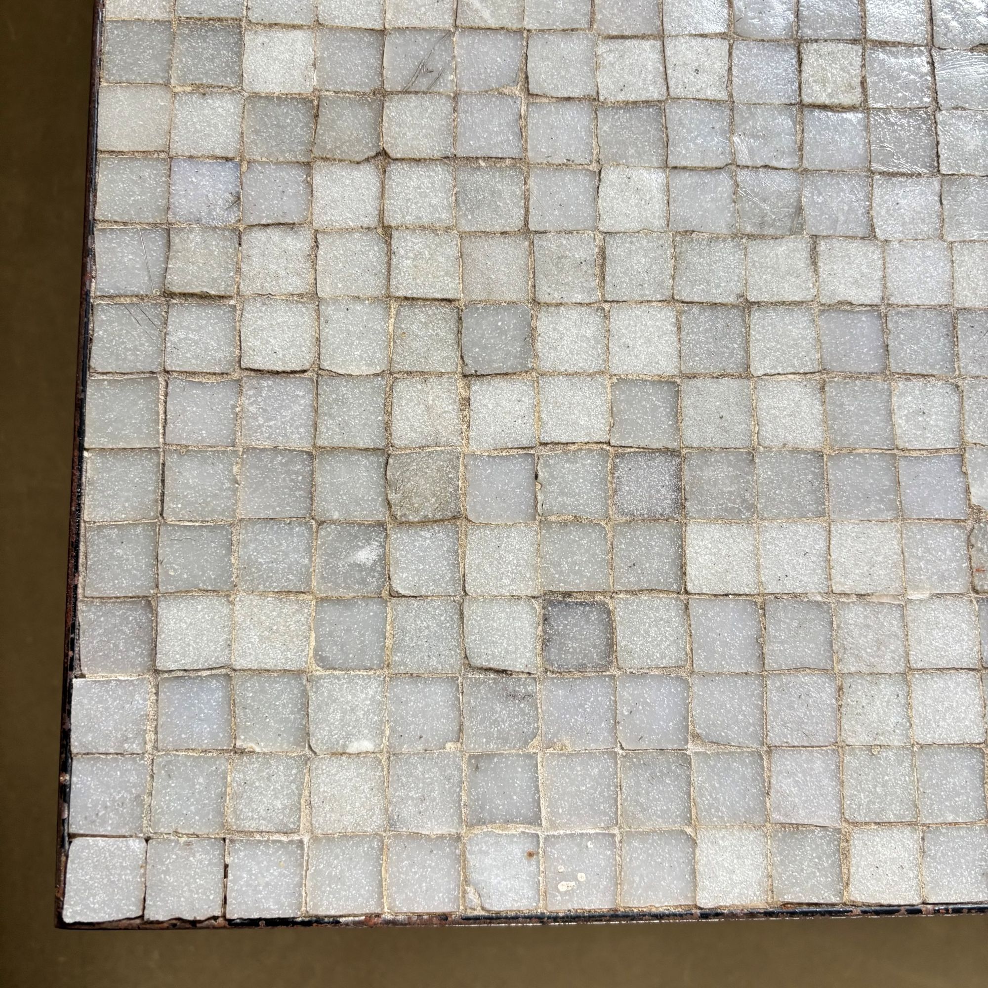 Table basse carrée en mosaïque, design Floris H. Fiedeldij pour Artimeta, Pays-Bas, années 1950