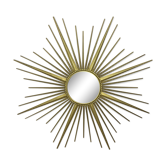 Mirror gold metal sun Chaty Vallauris 85x85cm