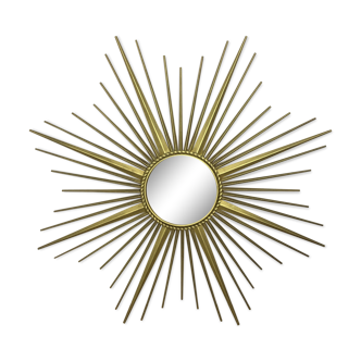 Mirror gold metal sun Chaty Vallauris 85x85cm