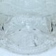 Salad bowl in cut and chiseled crystal