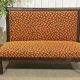 1930s bistro bench, upholstery and fabric completely redone.