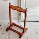 Old rustic wood towel rack heart