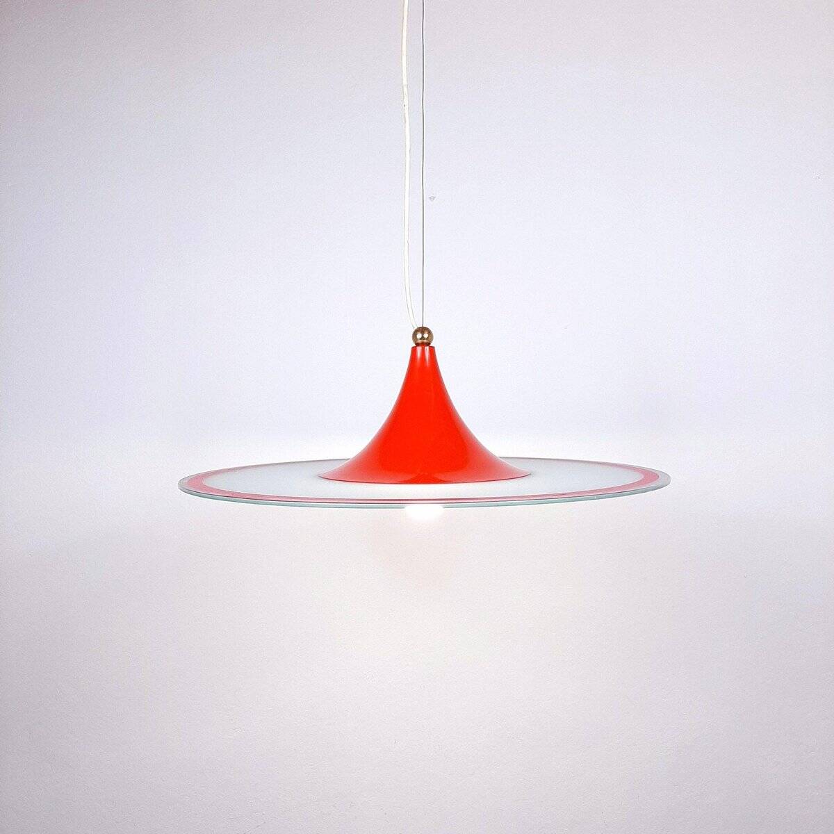 Red Suspension Mid-Century, Italy, 1960s