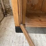 Enfilade de métier en chêne avec portes vitrées