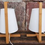 Pair of bedside lamps