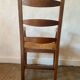 Cherry and straw armchair