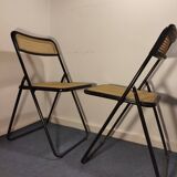 Pair of Italian folding chairs