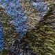 Mid-century Modern High Pile Blue Rya Rug, Sweden, 1960s